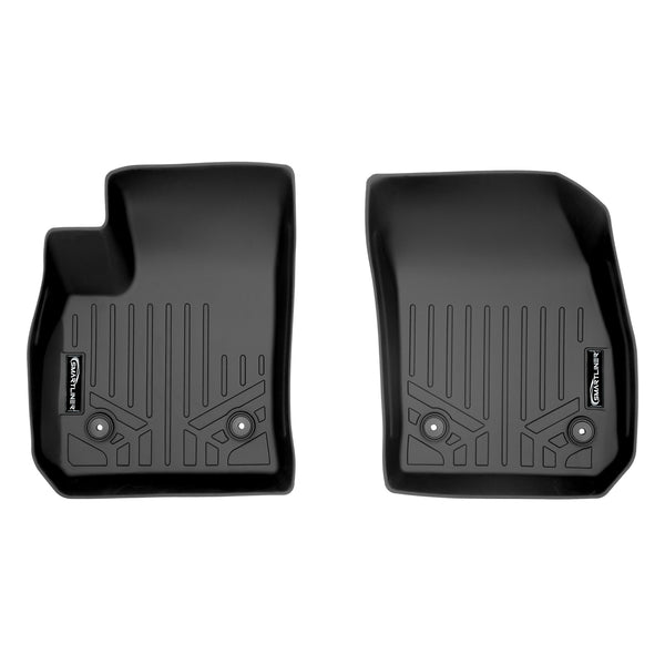 SMARTLINER Custom Fit All Weather Protection Black 1st Row Liners Compatible With 2019-2025 Cadillac XT4 (SA0419)