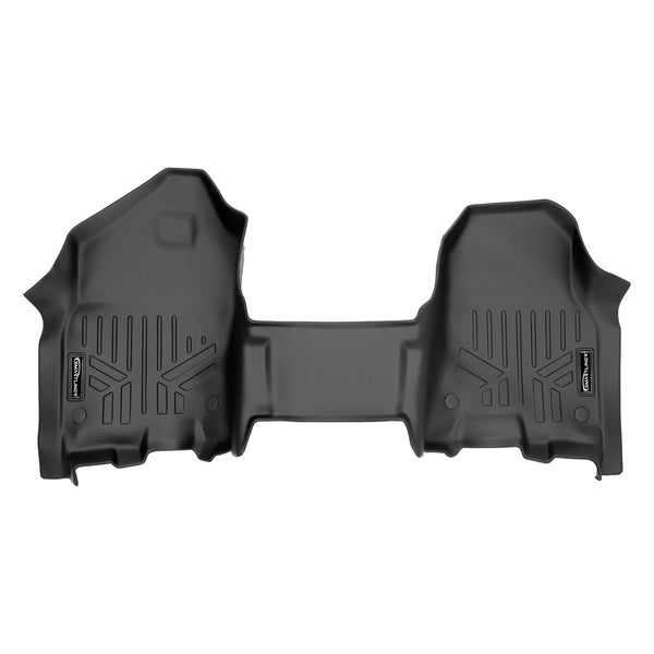SMARTLINER Custom Fit Floor Mats 1st Row 1pc Liner Black Compatible With 2019-2021 Ram 1500 Crew and Quad Cab with First Row Bench Seat (SA0373)