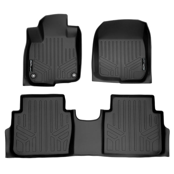 SMARTLINER Custom Fit Floor Mats 2 Row Liner Set Black Compatible With 2017-2022 Honda CR-V (SA0250/B0250)