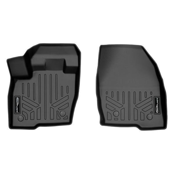 SMARTLINER Custom Fit All Weather Protection Black 1st Row Liners Compatible With 2019-2023 Lincoln Nautilus (SA0446-N1)