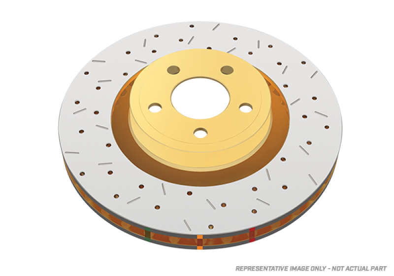 DBA 13-17 Ford Focus ST (w/320mm Front Rotor Front 4000 Series Drilled & Slotted Rotor