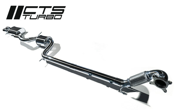 CTS Turbo VW MK6 Jetta 2.0TSI Gen1 3" Turbo-back Exhaust with High-Flow Cat (CTS-EXH-TB-0006-1-CAT)